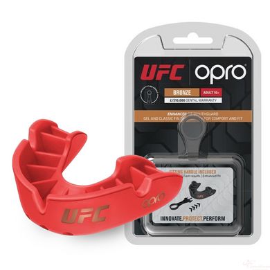 Капа OPRO Bronze UFC взрослая (возраст 11+) Red (ufc.102512002)