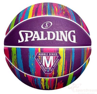 М'яч баскетбольний Spalding Marble Ball фіолетовий (84403Z)