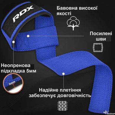 Лямки для тяги RDX W1 Gym Single Strap Pink Plus