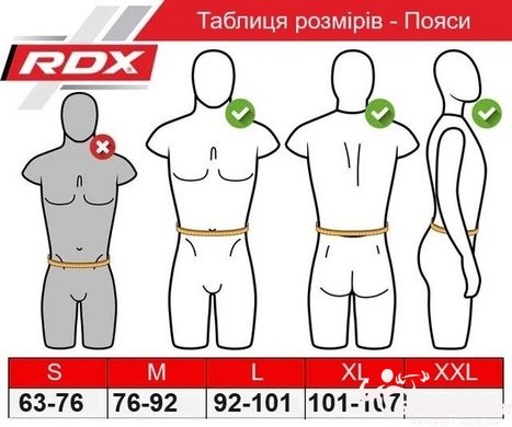 Пояс для важкої атлетики RDX RX1 Weight Lifting Belt Grey S, S