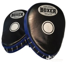 Лапы гнутые Boxer кожа 2006-01С (черно-синий)