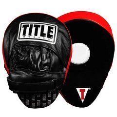 Лапы боксерские TITLE Boxing Incredi-Ball Leather Punch Mitts 2.0 Black/Red