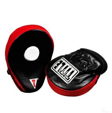 Лапи боксерські TITLE Boxing Incredi-Ball Leather Punch Mitts 2.0 Black/Red