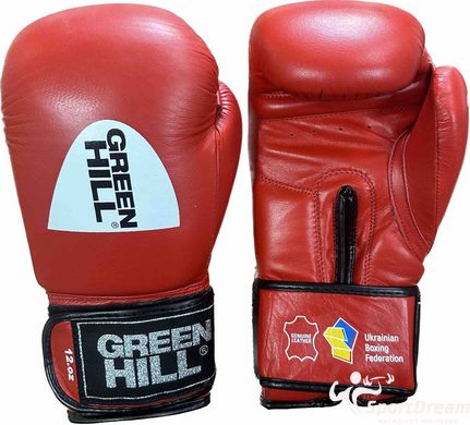 Перчатки боксерские Green Hill KNOCK лицензированные ФБУ KBK-2105-R - 10