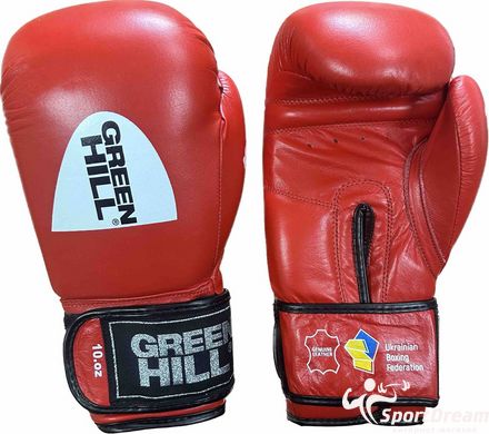 Перчатки боксерские Green Hill KNOCK лицензированные ФБУ KBK-2105-R - 12