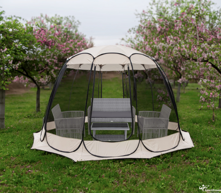 Садовая палатка-павильон Jumi Kibris складывается с москитной сеткой