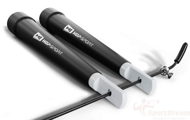 Скакалка Hop-Sport Crossfit з пластиковими ручками HS-P010JR чорна