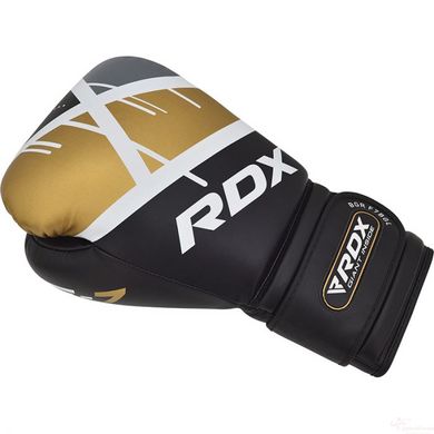 Перчатки боксерские RDX Rex Leather Black 8 ун (40291)