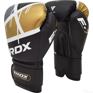 Перчатки боксерские RDX Rex Leather Black 8 ун (40291)