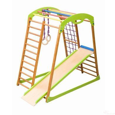 Дитячий ігровий комплекс Babywood &mdash; автономна шведська стінка для малюків (бук)