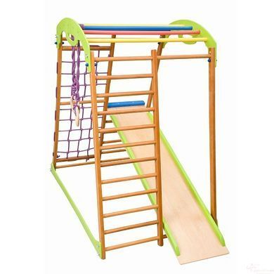 Дитячий ігровий комплекс Babywood &mdash; автономна шведська стінка для малюків (бук)
