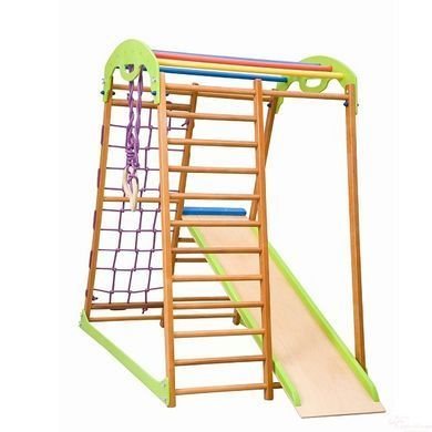 Дитячий ігровий комплекс Babywood &mdash; автономна шведська стінка для малюків (бук)
