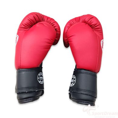Боксерські рукавички BOXER 8 оz шкірвініл червоні (2024-03К)