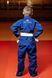Детское синее кимоно для грипплинга и BJJ TM KINTAYO &mdash; Легкое Ги 350 г/м2 (рост 120 см)