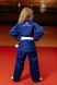 Детское синее кимоно для грипплинга и BJJ TM KINTAYO &mdash; Легкое Ги 350 г/м2 (рост 120 см)