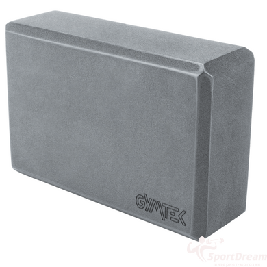 Блок для йоги Gymtek EVA сірий (G-666607)