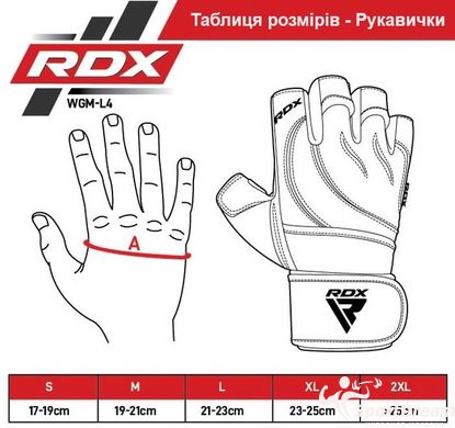 Рукавички для фітнесу RDX L4 Micro Plus Black S