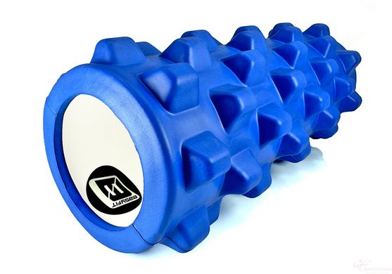 Massage roller EasyFit Grid Roller PRO 33 cm Blue