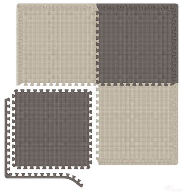 Mat-puzzle Hop-Sport EVA 1cm HS-A010PM - 4 parts beige-brown