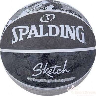 Мяч баскетбольный 7 Spalding Sketch Jump Ball 84382Z для вулиці