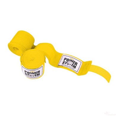 Бинты для бокса Power System PS-3404 Yellow (4м), Жовтий