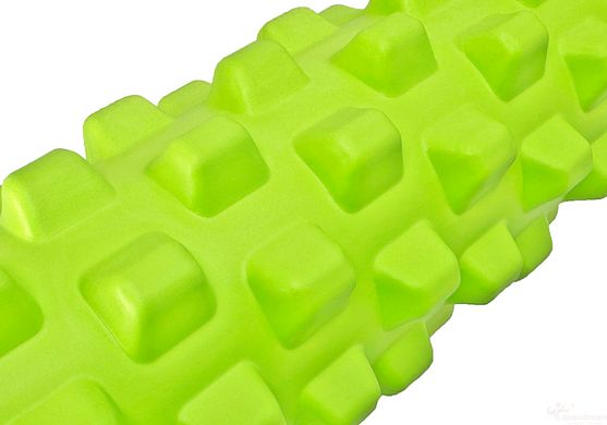 Масажний ролик EasyFit Grid Roller PRO 33 см Салатовий