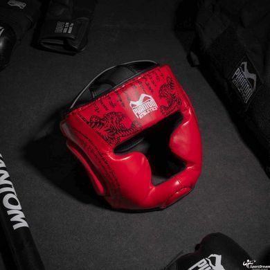 Боксерский шлем Phantom Muay Thai Full Face Red, (2406837722)