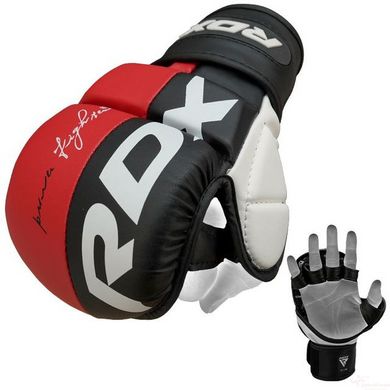 Перчатки ММА RDX T6 Plus Rex Red L (капа в комплекте)