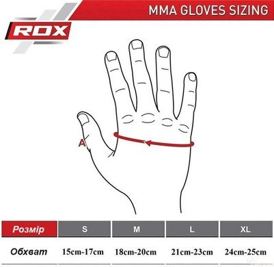 Перчатки ММА RDX T6 Plus Rex Red L (капа в комплекте)
