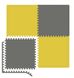 Mat-puzzle Hop-Sport EVA 1cm HS-A010PM - 4 parts yellow-gray