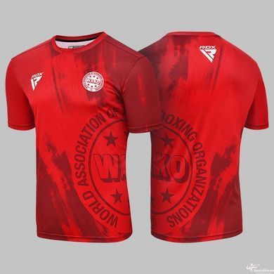 Спортивна футболка RDX WAKO T1 з короткими рукавами Red - S