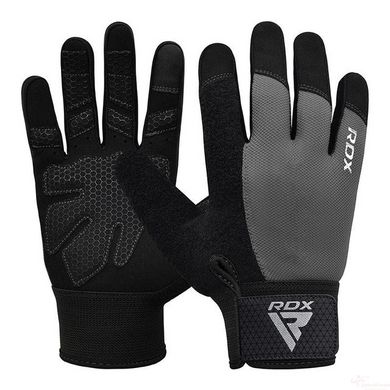 Рукавички для фітнесу RDX W1 Full Finger Plus Grey M, M