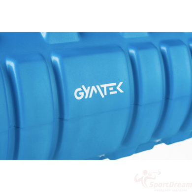 Массажный ролик Gymtek для йоги и фитнеса EVA 33х14см синий (G-66015)