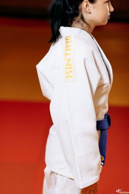 Кимоно для дзюдо Kintayo Wazari белое 550 гр/м.кв - 140