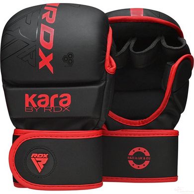 Перчатки ММА RDX F6 KARA Matte Red Plus S/M (капа в комплекте)