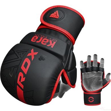 Перчатки ММА RDX F6 KARA Matte Red Plus S/M (капа в комплекте)