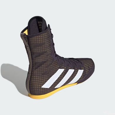 Взуття для боксу (боксерки)Adidas Box Hog 4 Olympic чорно/жовтий/білий IF0477 (37 UK 5.5 )