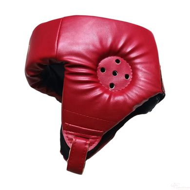 Шолом боксерський Boxer Еліт червоний (шкірозамінник) 2034-01К - L