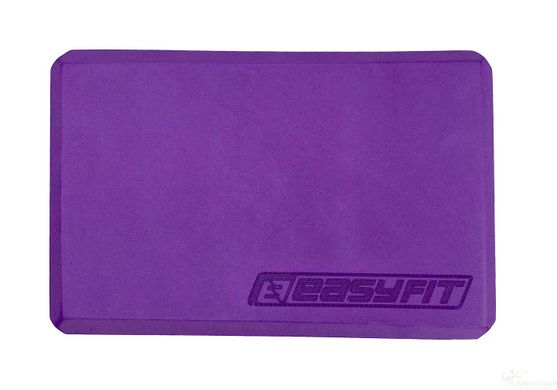 Блок для йоги EasyFit EVA Фіолетовий (EFIT-1057)