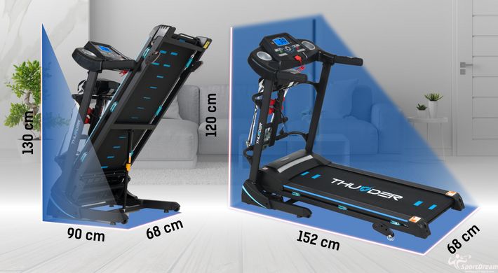 Electric treadmill THUNDER ICON-D-BLACK