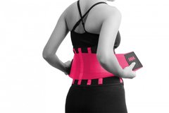 Пояс компрессионный MadMax MFA-277 Slimming belt Black/neon pink S