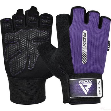 Рукавички для фітнесу RDX W1 Half Purple S, S