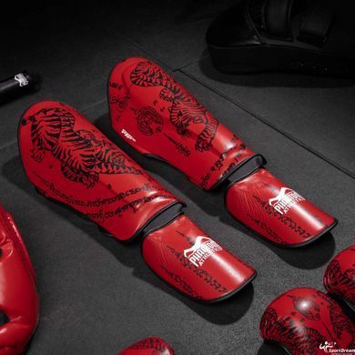 Захист гомілки та стопи Phantom Muay Thai Red S/M (2406837710)