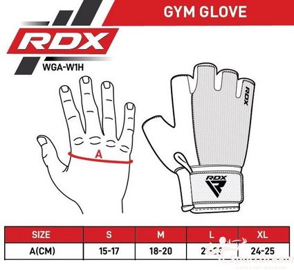 Перчатки для фитнеса RDX W1 Half Purple S