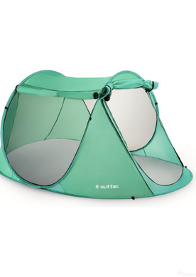 Самораскладывающаяся палатка Outtec с козырьком зеленый (O-66499)