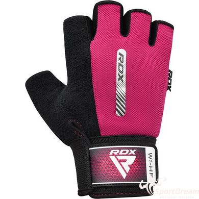 Рукавички для фітнесу RDX W1 Half Pink S, S