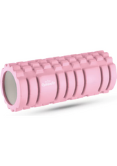Массажный ролик Queenfit для йоги и фитнеса EVA 33х14см розовый (Q-66359)