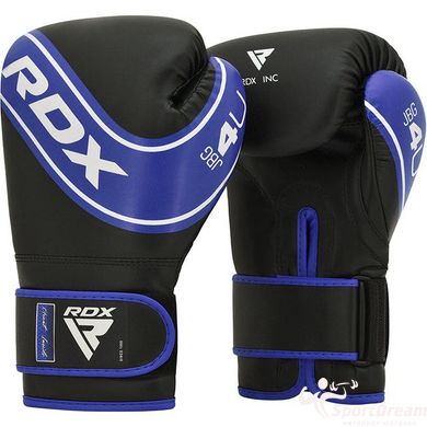 Боксерські рукавиці RDX 4B Robo Kids Blue/Black 6 унцій (капа в комплекті)