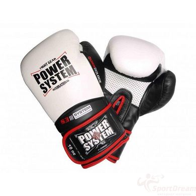 Боксерские перчатки PowerSystem PS 5004 Impact White 12 унций