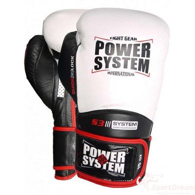 Боксерські рукавички PowerSystem PS 5004 Impact White 12 унцій